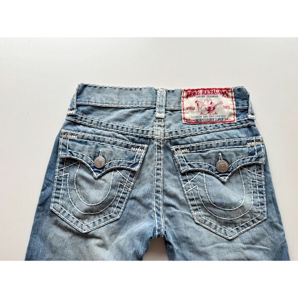 TRUE RELIGION Ricky Cut-Off Super Tee Cotton Denim Bermuda Shorts, Size 28 - Picture 8 of 16